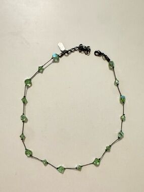 Dabby Reid Green Crystal Necklace 16” + 2.5” Extender